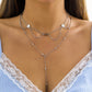 Jewelry Hip Hop Niche Tassel Chain Clavicle Necklace Simple Versatile Metal Sequin Necklace Female