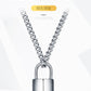 Accessories Necklace Personality Men and Women Geometric Key and Lock Matching Pendant Necklace Necklace