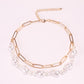 Jewelry Hip Hop INS Shaped Pearl Necklace Female Geometric Chain Baroque Pearl Necklace