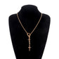 Jewelry Personality Cross Snake Bone Chain Necklace Women's Fashion Trendy Cool Can Knotted and Wearable Necklace