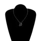 Jewelry Industrial Three-dimensional Hollow Geometric Square Necklace Retro Hip Hop Versatile Short Pendant