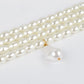 Multilayer Imitation Pearl Opposite Sex Pendant Necklace Geometric Beaded Choker Jewelry