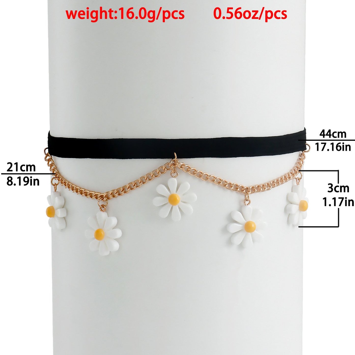 Jewelry small fresh sun flower sexy leg chain elastic bandage leg decoration trendy leg ring body chain