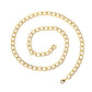 Jewelry Fashion Simple Single Buckle Iron Chain Necklace Men's Hip Hop Flat Pressed Single Chain