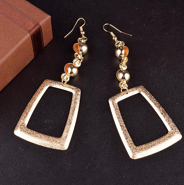 Long Slit Shaped Earrings Alloy Earrings Ladies High Cool Fashion Earrings Jewelry