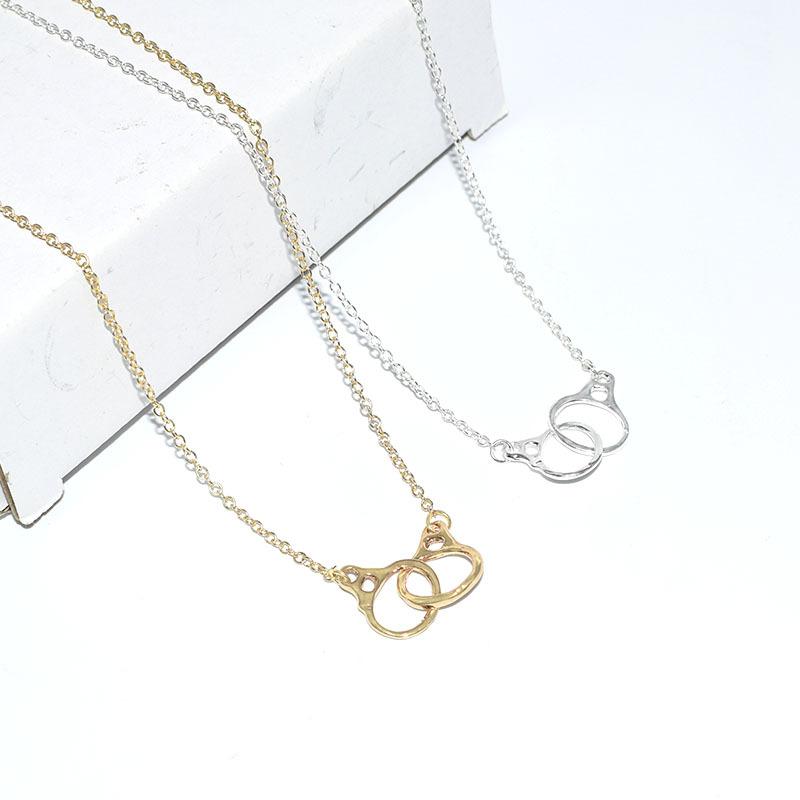 Necklace Handcuff Necklace Neck Jewelry Gold Silver