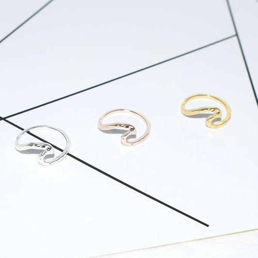Explosive wavy ring Simple alloy silver-plated gold-plated exquisite jewelry
