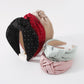 F3784 Simple Fabric Knotted Headband Elegant Fragrance Temperament Headband Retro Rhinestone Hair Accessories for Women