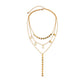 Jewelry simple star-shaped long sequin Y-shaped necklace female personality versatile multi-layer tassel necklace