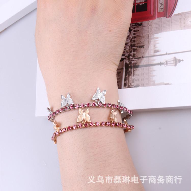 Accessories Creative Fashion Butterfly Bracelet Full Diamond Bracelet Personality Crystal Bracelet Bracelet Female