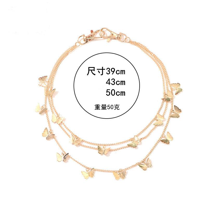 Jewelry Simple Creative Butterfly Multilayer Body Chain Female Personality Punk Pendant Butterfly Waist Chain