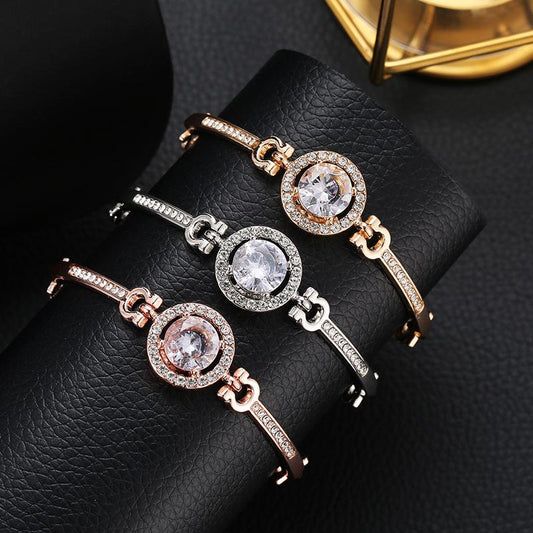 Fashion Jewelry Ladies Versatile Bracelet Simple Temperament Noble Diamond Bracelet Bracelet Bracelet Ladies