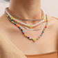 Jewelry Trend Imitation Baroque Pearl Smile Necklace Female Simple Cold Diamond Clavicle Chain Accessories