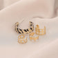 Retro leopard print earrings personalized earrings unique earrings women's five-pointed star ear bone clip niche earrings without ear holes mixed batch