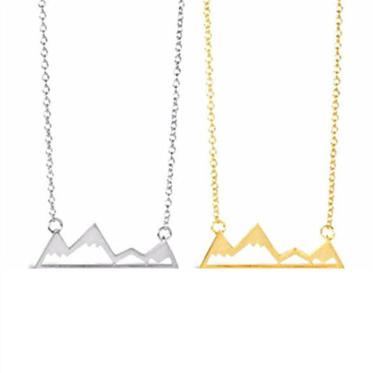 Explosive jewelry mountain outdoor mountaineering enthusiasts accessories snow mountain pendant necklace ladies jewelry