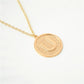 Jewelry round cake horseshoe-shaped U-shaped necklace tag ID card letter pendant female necklace