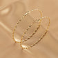 Jewelry Fashion Exaggerated Large Circle Thread Earrings Personalized Retro Geometric Metal Stud Earrings