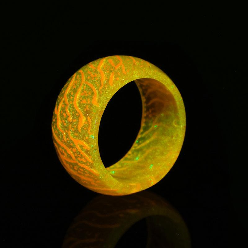 secretwood hand jewelry trend magic forest cool luminous crack ring does not fade