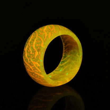 secretwood hand jewelry trend magic forest cool luminous crack ring does not fade