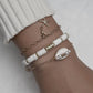 Retro Polymer Bracelet Ladies Beach Vacation Seashell Braided Bracelet Multi-Piece Set Jewelry