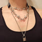 Necklace Jewelry Retro Punk Multilayer Leather Collar Thorn Thorn Necklace Street Trendy Accessories