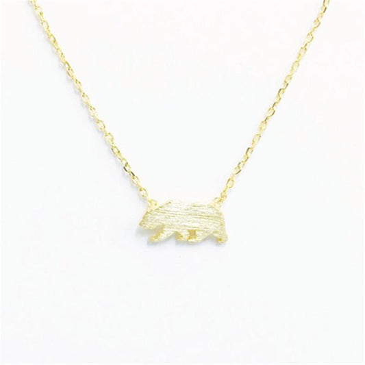 Accessories Explosive Cute Mother Bear Gold Plated Silver Necklace Mother's Day Gift