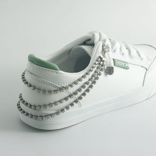 Jewelry trendy multi-layer claw diamond chain shoe decoration anklet girl high-end hot girl shoe chain