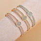 Accessories Trendy Geometric Round Bracelet Rhinestone Bracelet Jewelry