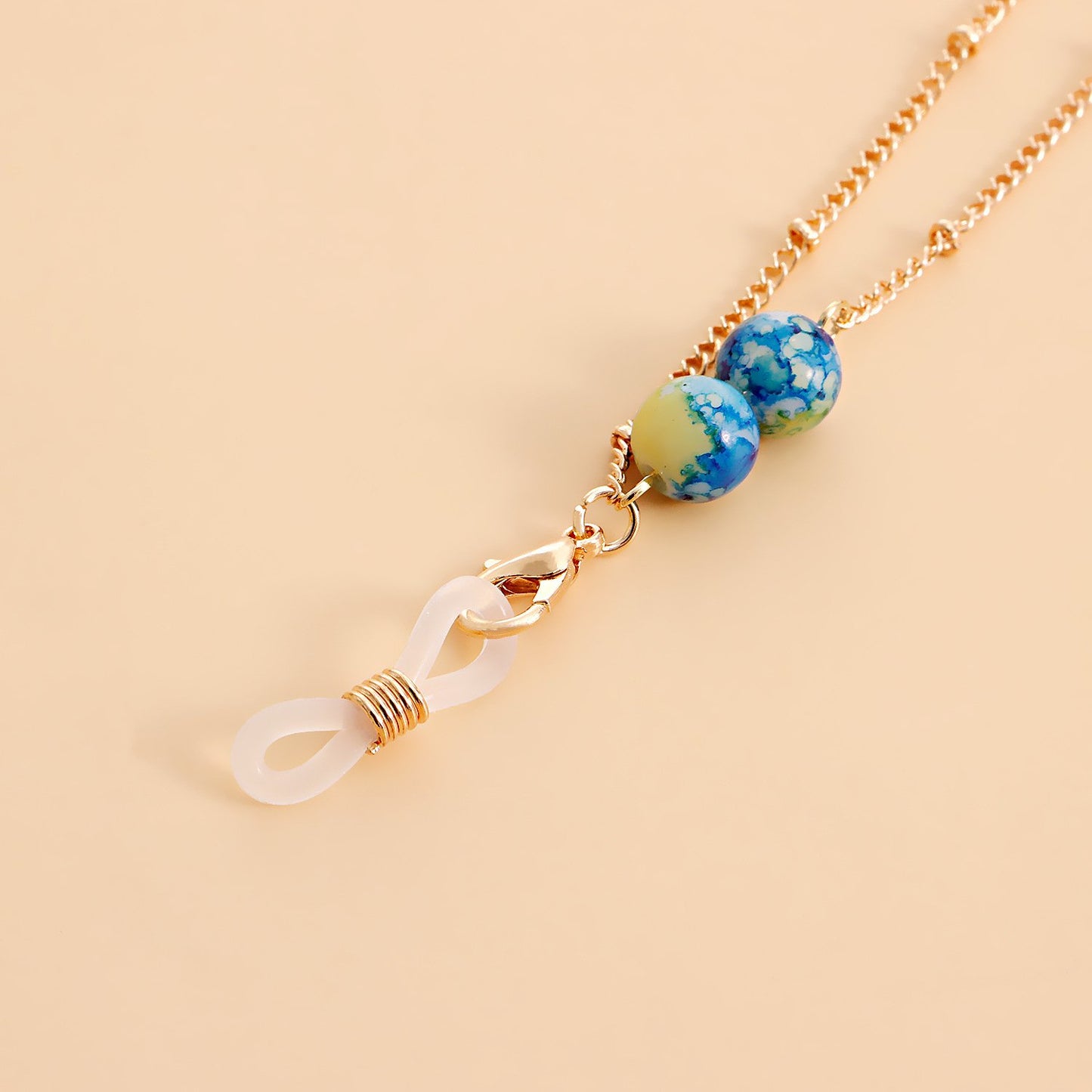 Mask hanging chain glasses hanging chain mask chain glasses chain stone mask chain picture stone glasses chain