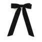 Big bowknot velvet all-match spring clip simple top clip sweet imitation pearl ribbon back head hair clip hair accessories