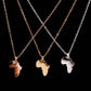 Fashion creative African map shape necklace trendy all-match pendant pendant