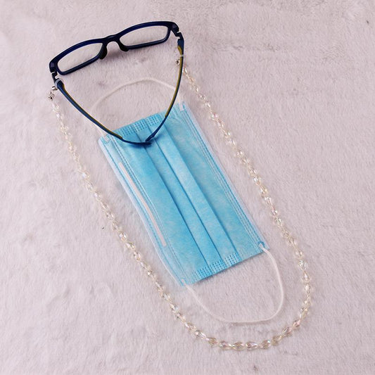 Mask hanging chain glasses chain acrylic AB color geometric accessories eye chain