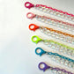 Ins street super hot candy color translucent magic color acrylic double-layer pants chain trendy ornaments