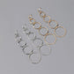 Earrings fashion personality multi-layer circle tassel earrings long section temperament exaggerated circle earrings women