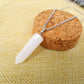 Natural stone crystal hexagonal column bullet necklace fashion creative white turquoise clavicle chain birthstone series