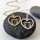 19 Years Peach Heart Cat Necklace Heart Animal Pendant Clavicle Chain Female