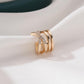 Earrings cold personality cross ear clip simple multi-layer ear bone clip U-shaped earrings without piercing