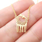 Explosive heart deer animal necklace direct supply