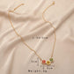 Dried Flower Resin Stitching Geometric Pendant Necklace Ladies Necklace Jewelry