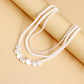 Jewelry multi-layer bright baroque imitation heart-shaped pearl necklace pendant women's cold sweater chain
