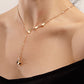 Ins fashion metal tassel butterfly necklace femininity personality golden butterfly clavicle chain