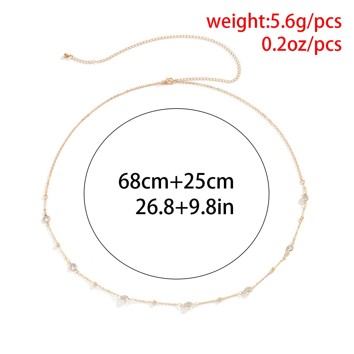 Jewelry sexy rhinestone thin chain waist chain female simple beach bikini ball body chain