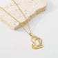 ZN17 Mother's Day mom fashion simple necklace geometric irregular love necklace female