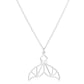 Jewelry Popular Hollow Mermaid Tail Stainless Steel Necklace Same Style Net Celebrity Jewelry