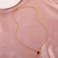 Dongdaemun love clavicle chain design feeling zircon arrow piercing heart necklace simple temperament net red necklace