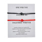 Popular friendship bracelet vintage volcanic stone blessing card bracelet for women