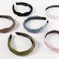 F5215 Jewelry French Braided Winding Non-slip Headband Flannel Simple Retro Geometric Headband Women