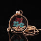 Fashion Pop Jewelry Handmade Lace Dried Flower Pendant Necklace Glass Clavicle Chain