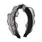 F4218 exaggerated heavy industry hair hoop women's sand material lace sexy rice bead hair accessories Mori net red beaded hair hoop