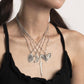 Jewelry Retro Sword Shaped Rose Tag Chain Necklace Dark Halloween Butterfly Necklace